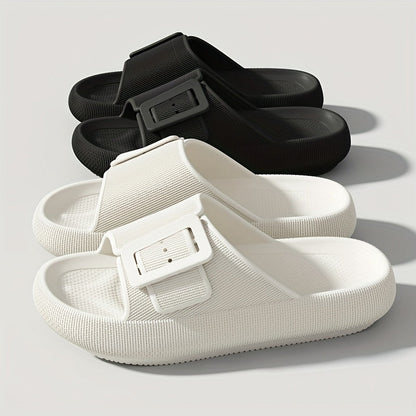 Damen Plateausandalen mit großer Schnalle – Modische Freizeitschuhe für Alltag & Relaxen