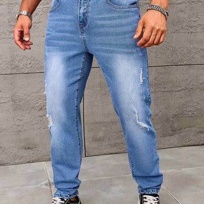 Herren Jeans im Streetstyle mit Destroyed-Details – Lässige Freizeithose für Alltag & Ausgehen
