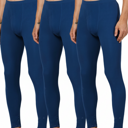 Herren Thermounterhose lang 3er Pack gefüttert Schwarz