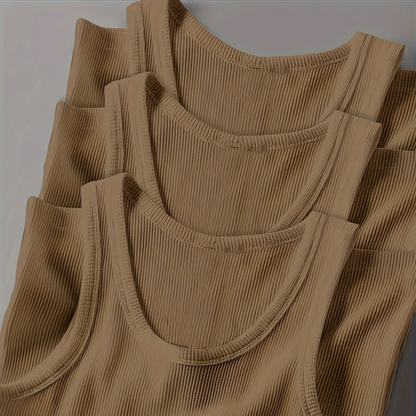 Herren Sportliches Ripp-Tanktop Set – Klassischer Schnitt, Modernes Design, Für Fitness & Freizeit