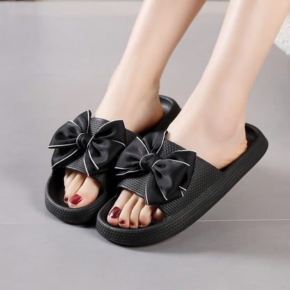 Damen Slide Sandalen mit Schleife – Verspielte Sommerschuhe für Freizeit & Outdoor