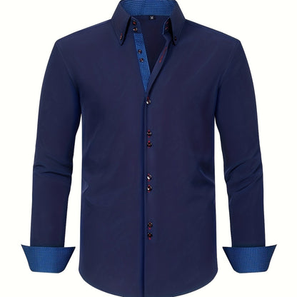 Herren Business-Freizeithemd Slim Fit – Eleganter Stil für Büro und Alltag