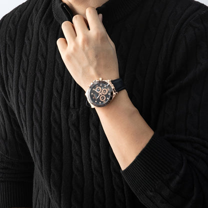 Herren Strickpullover mit Zopfmuster und Stehkragen – Eleganter Casual Look für Herbst und Winter