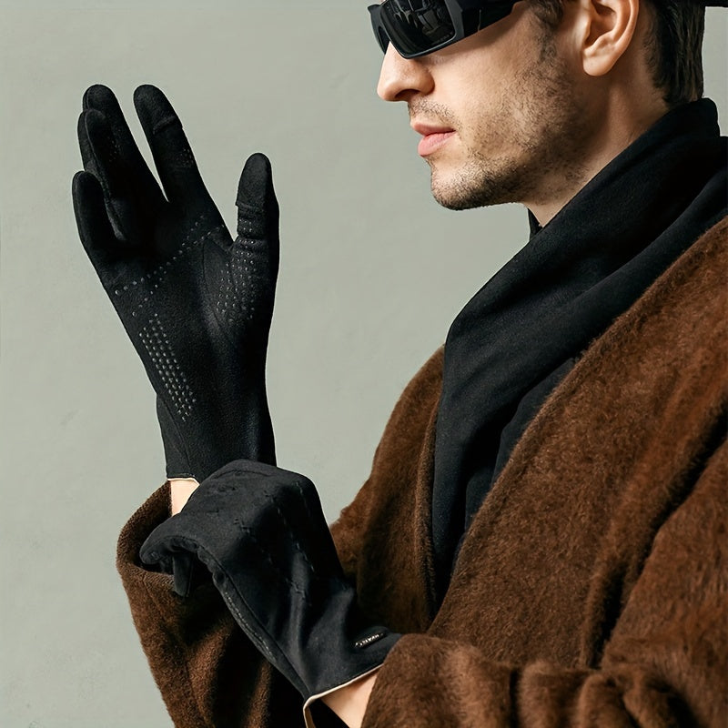 Winter Handschuhe Damen/Herren Touchscreen-kompatibel warmes Fleecefutter, Mehrere Farben