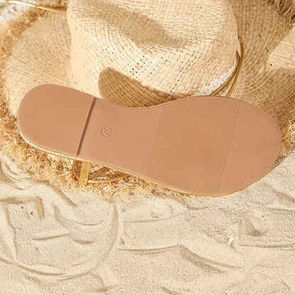 Damen Sandalen – Elegante Schnür-Gladiatoren für Strand und Alltag