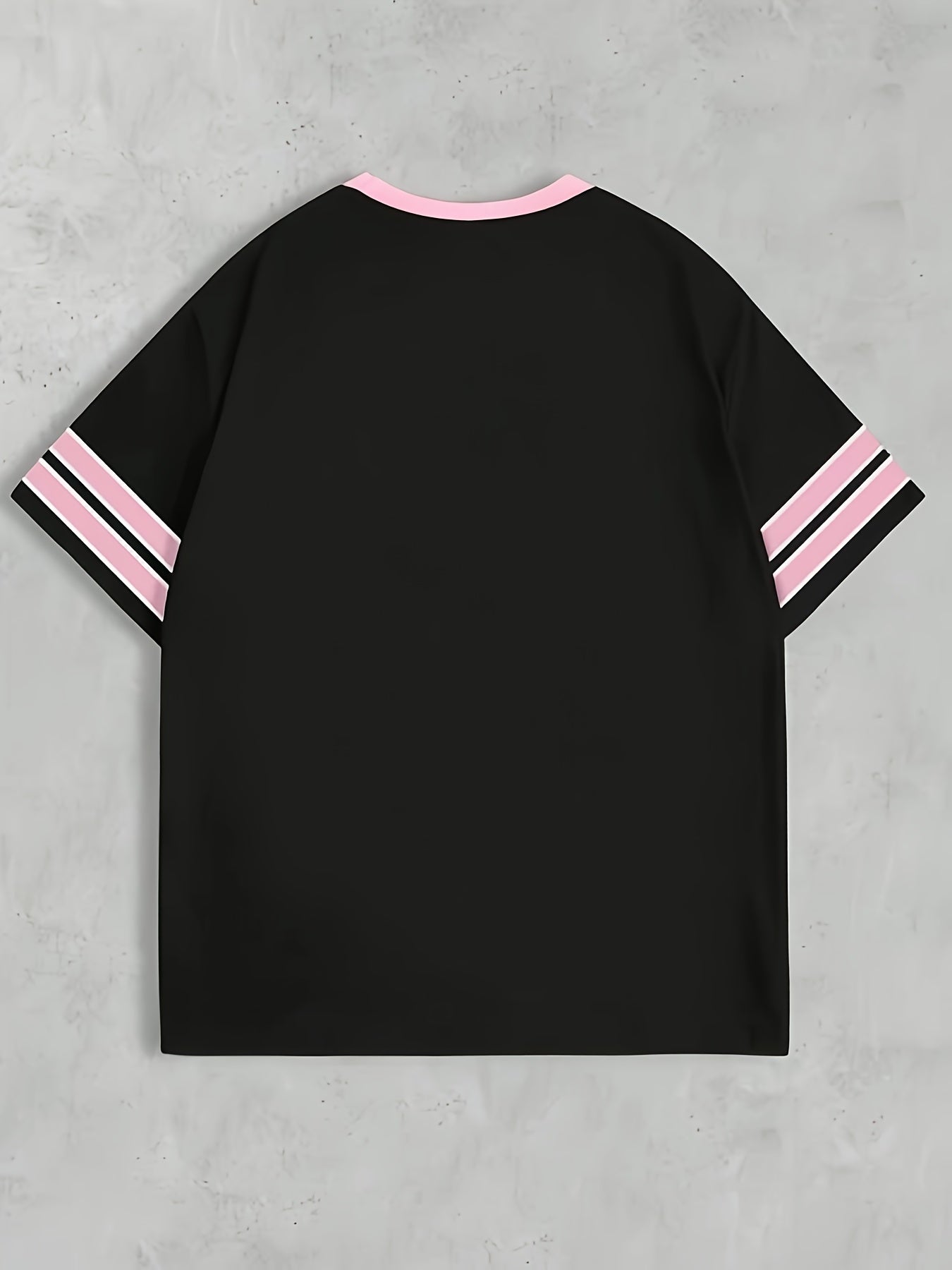 Damen Preppy Style Jersey T-Shirt mit Nummer 28 und sportlichem Design für Freizeit und Streetwear