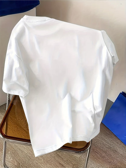 Herren Streetwear T-Shirt mit Bären-Print und Skizzen-Stil – Urbanes Design, Modern & Lässig