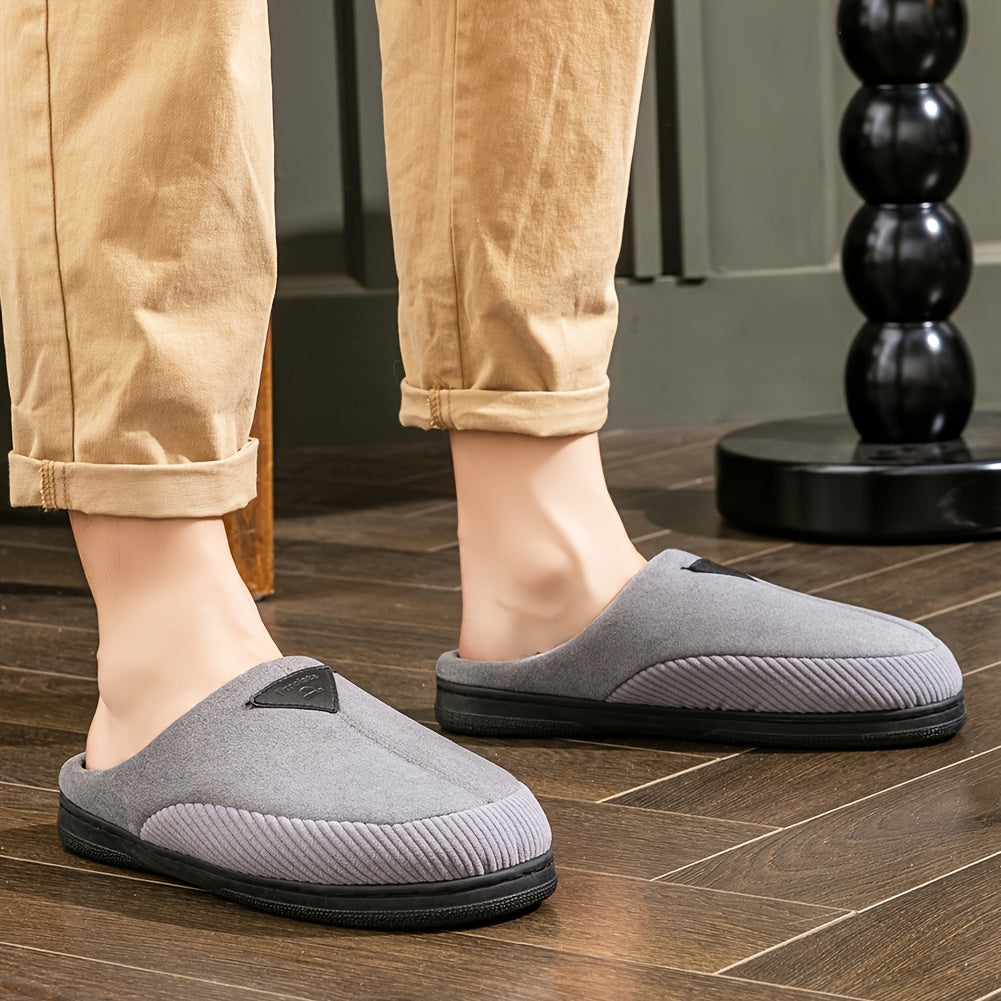 Unisex Hausschuhe Slipper gefüttert Rutschfeste Sohle