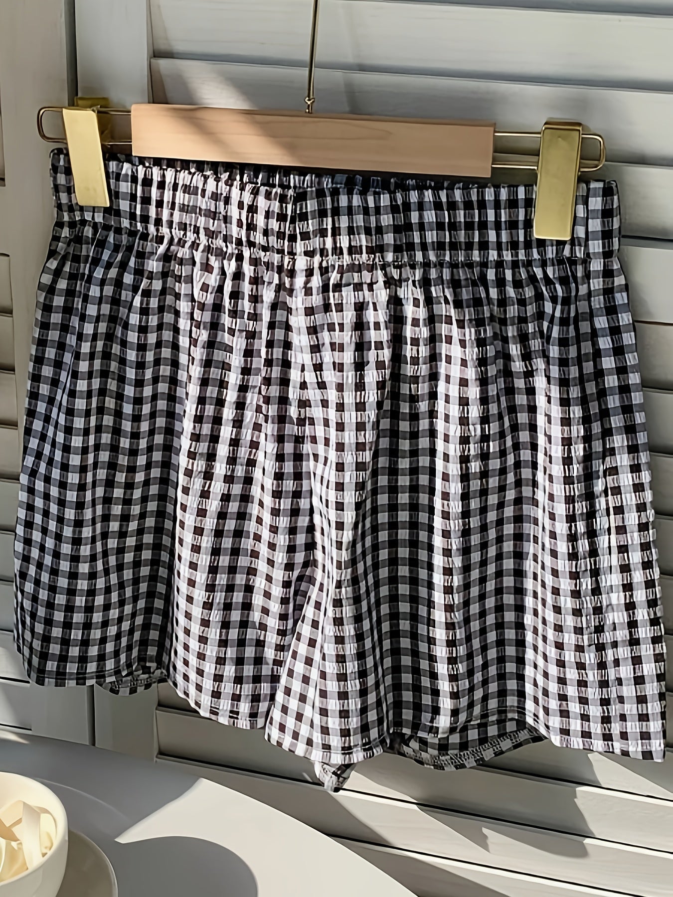 Damen Elegante Gestreifte Shorts für Alltag und Freizeit