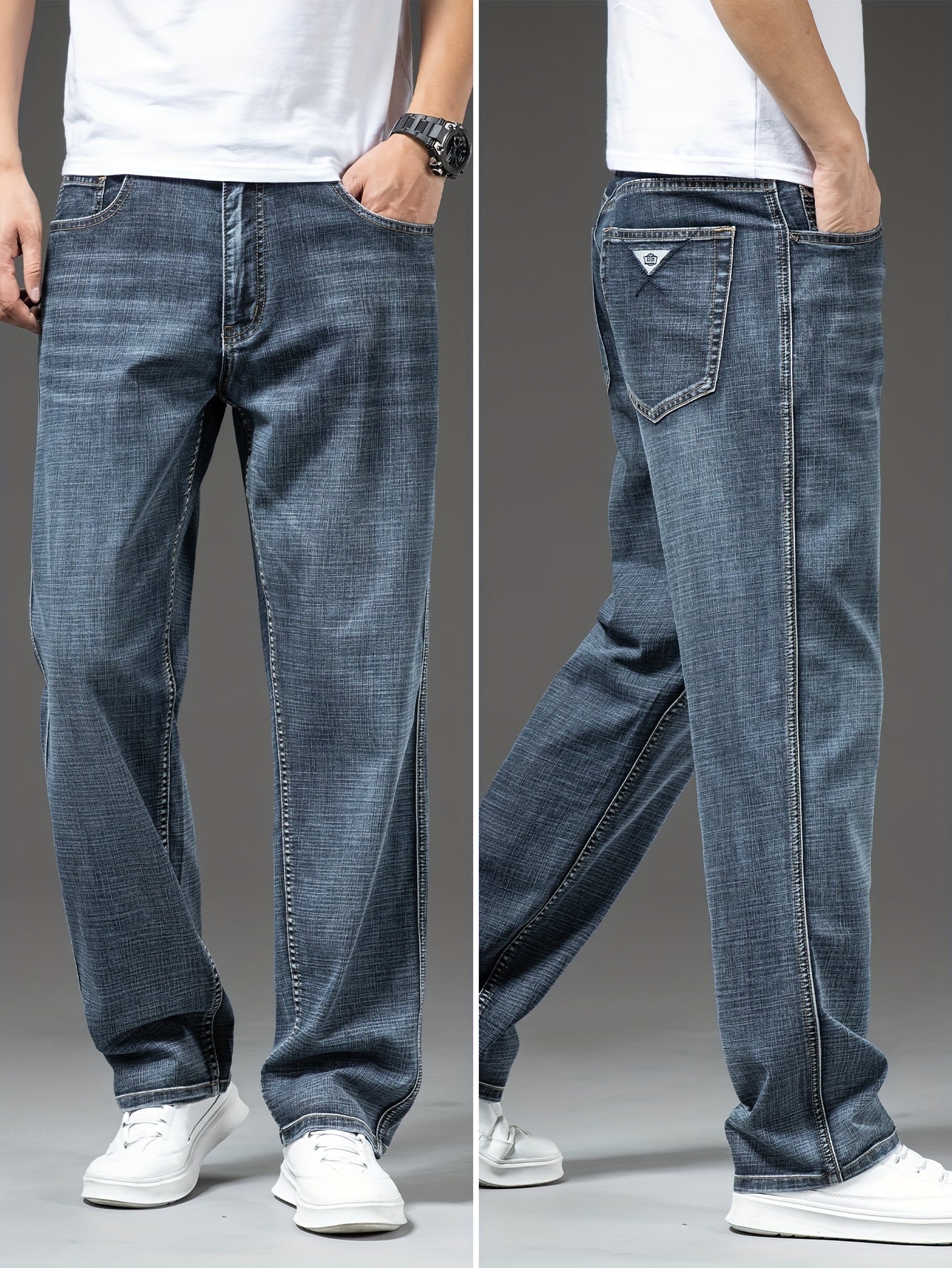 Herren Gerade Jeans im Casual Look – Bequeme Freizeitjeans für den Alltag