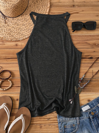 Damen Tanktop im Boho-Stil mit Spruch für Sommer & Freizeit