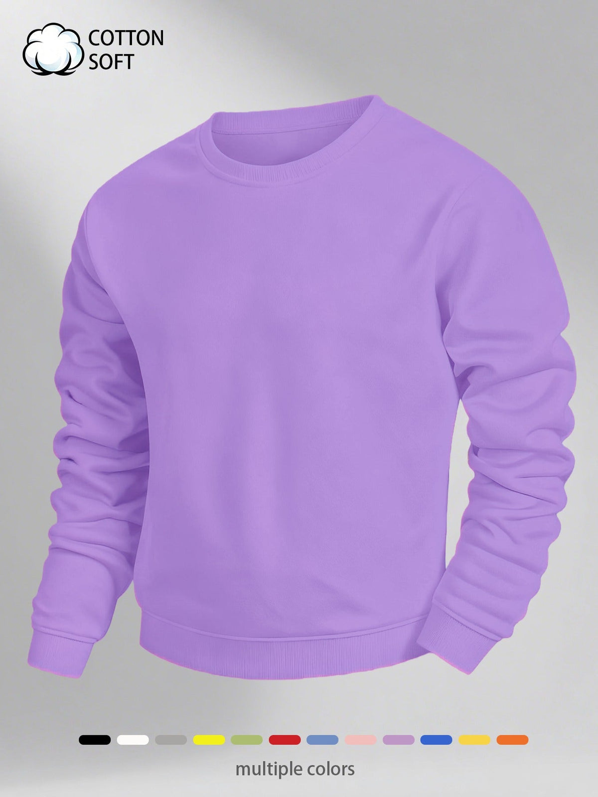 Herren Basic Rundhals Sweatshirt – Klassischer Look für Alltag & Freizeit
