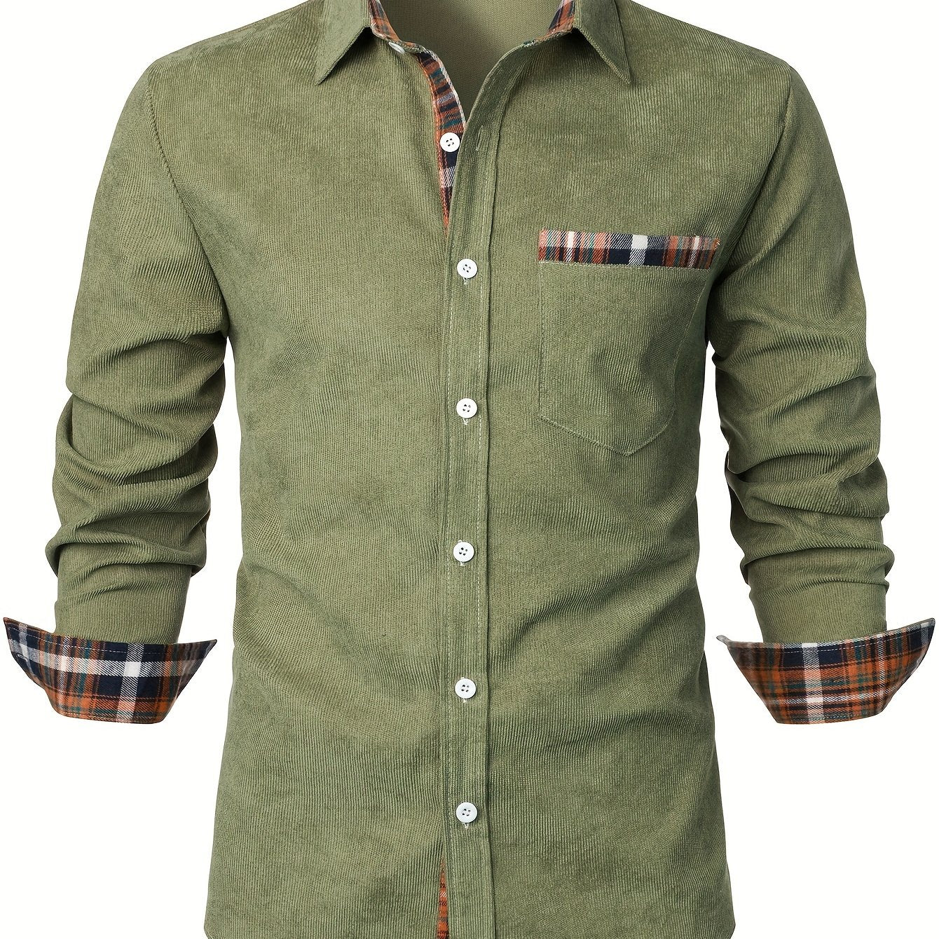 Herren Freizeithemd mit Karo-Details – Modernes Langarmhemd für Alltag und Büro