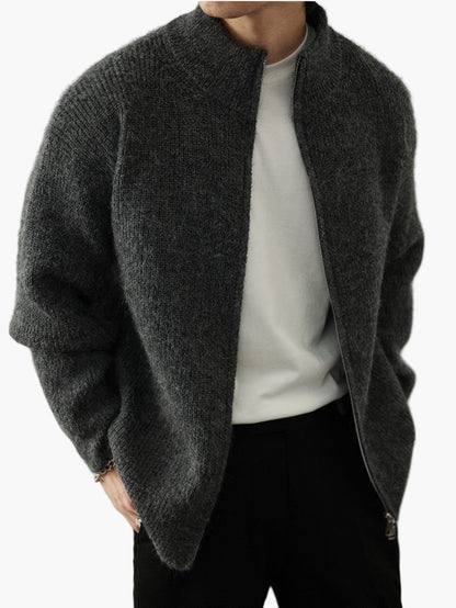 Herren Strickjacke mit Reißverschluss – Lässiger Pullover im modernen Design für Alltag und Freizeit