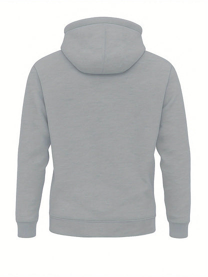 Herren Hoodie mit Reißverschluss, Kängurutasche und Kapuze