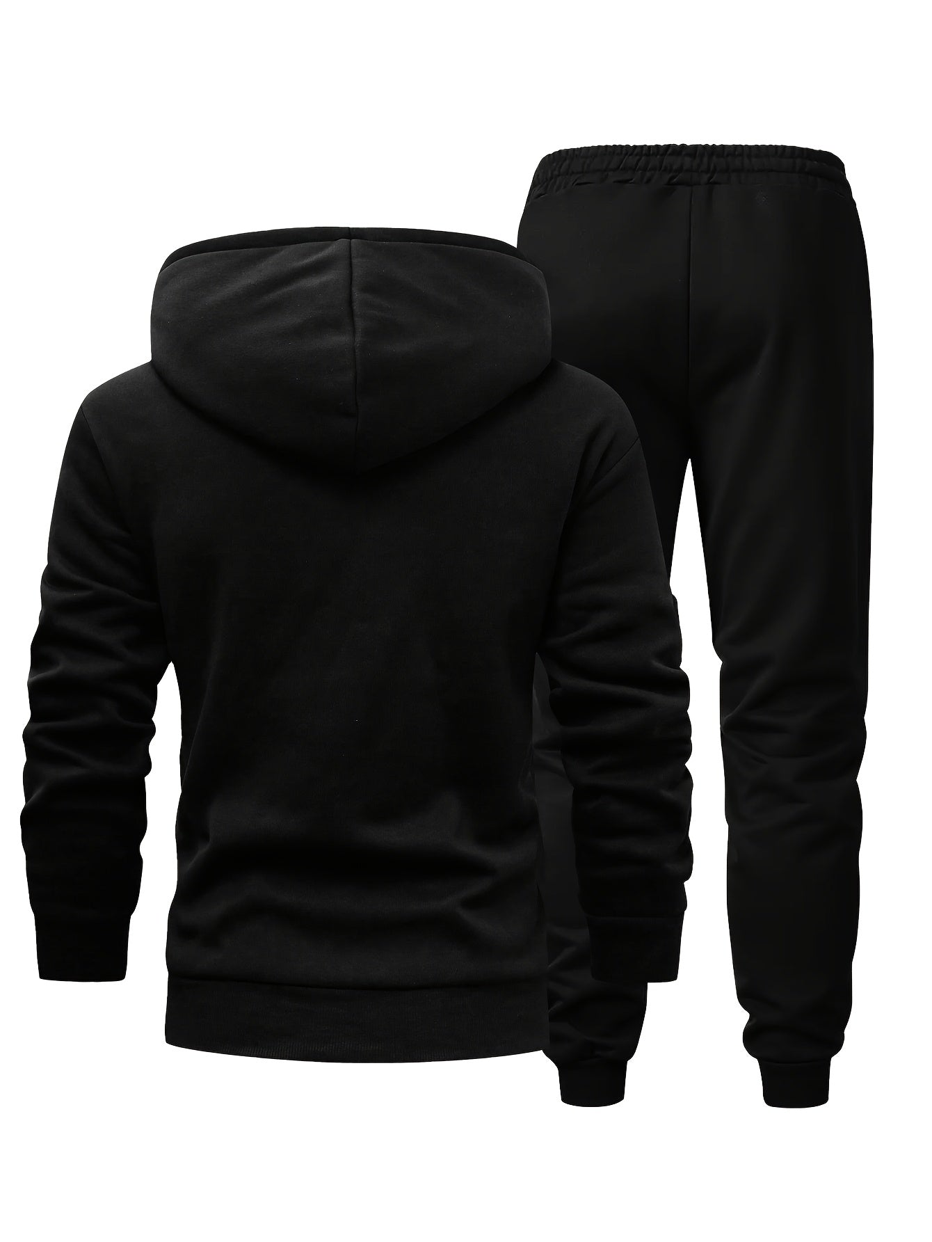 Herren Sportanzug Kapuzenpullover & Jogginghose Zweiteiler mit Reißverschluss