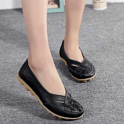 Damen Komfort-Ballerinas mit geflochtenem Design – Bequeme Slipper für Alltag und Freizeit