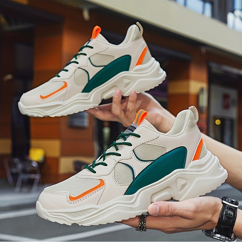Herren Sneaker Trendige Chunky Sportschuhe Freizeit und Alltag