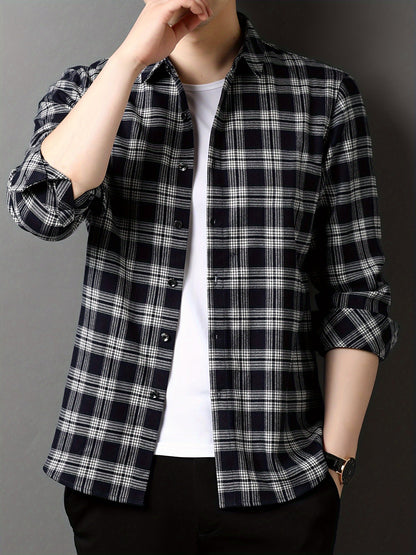 Herren Modernes Karohemd – Eleganter Freizeit- und Business-Look