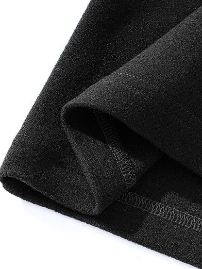 Unisex Langarmshirt Stehkragen Einfarbig Fleece-Optik