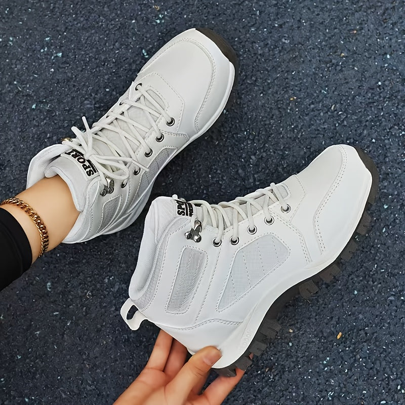Unisex Outdoor Boots knöchelhoch mit Schnürung & Profilsohle