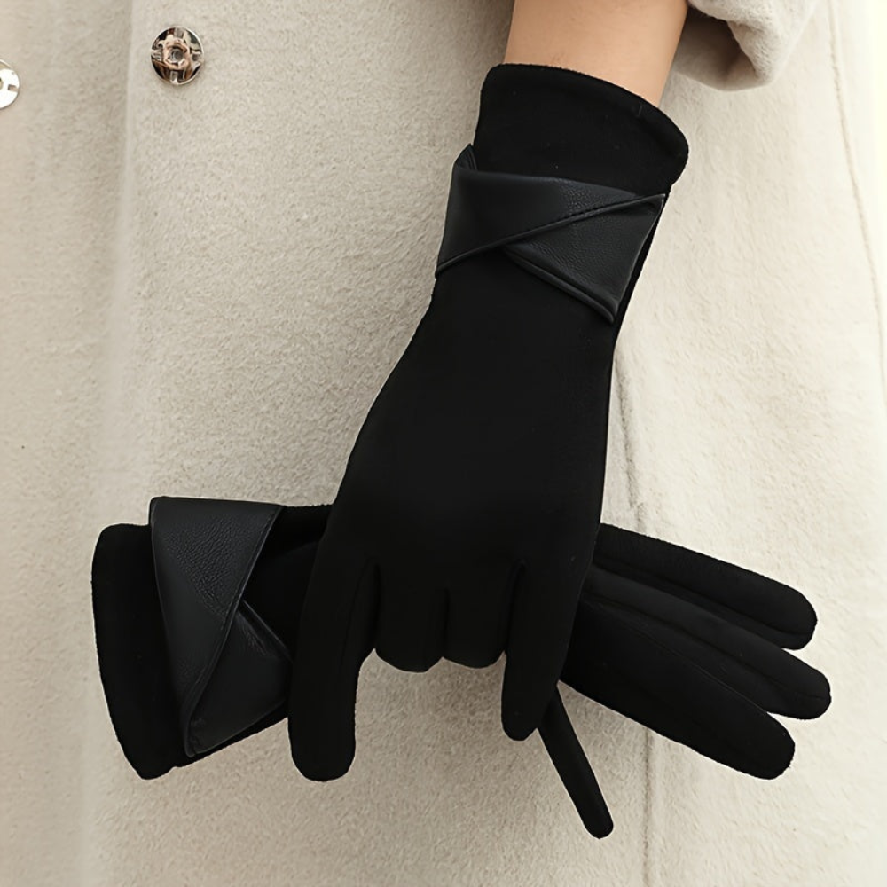 Damen Handschuhe mit Manschetten-Detail
