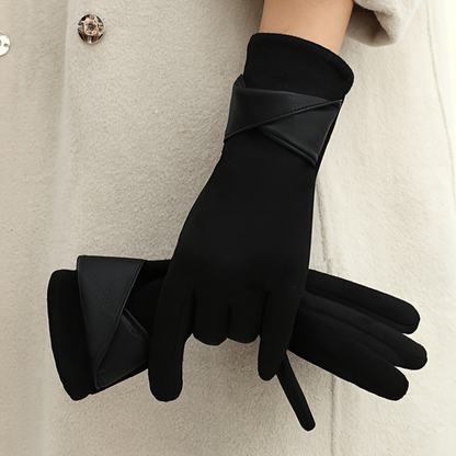 Damen Handschuhe mit Manschetten-Detail