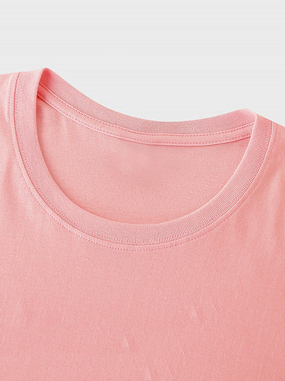 Damen T-Shirt mit lustigem Katzenmotiv und Spruch – Lockeres Streetwear für Alltag und Freizeit