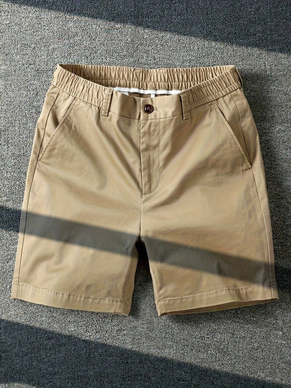 Summer Micro-elastic Casual Shorts, Four-tenths Length Shorts