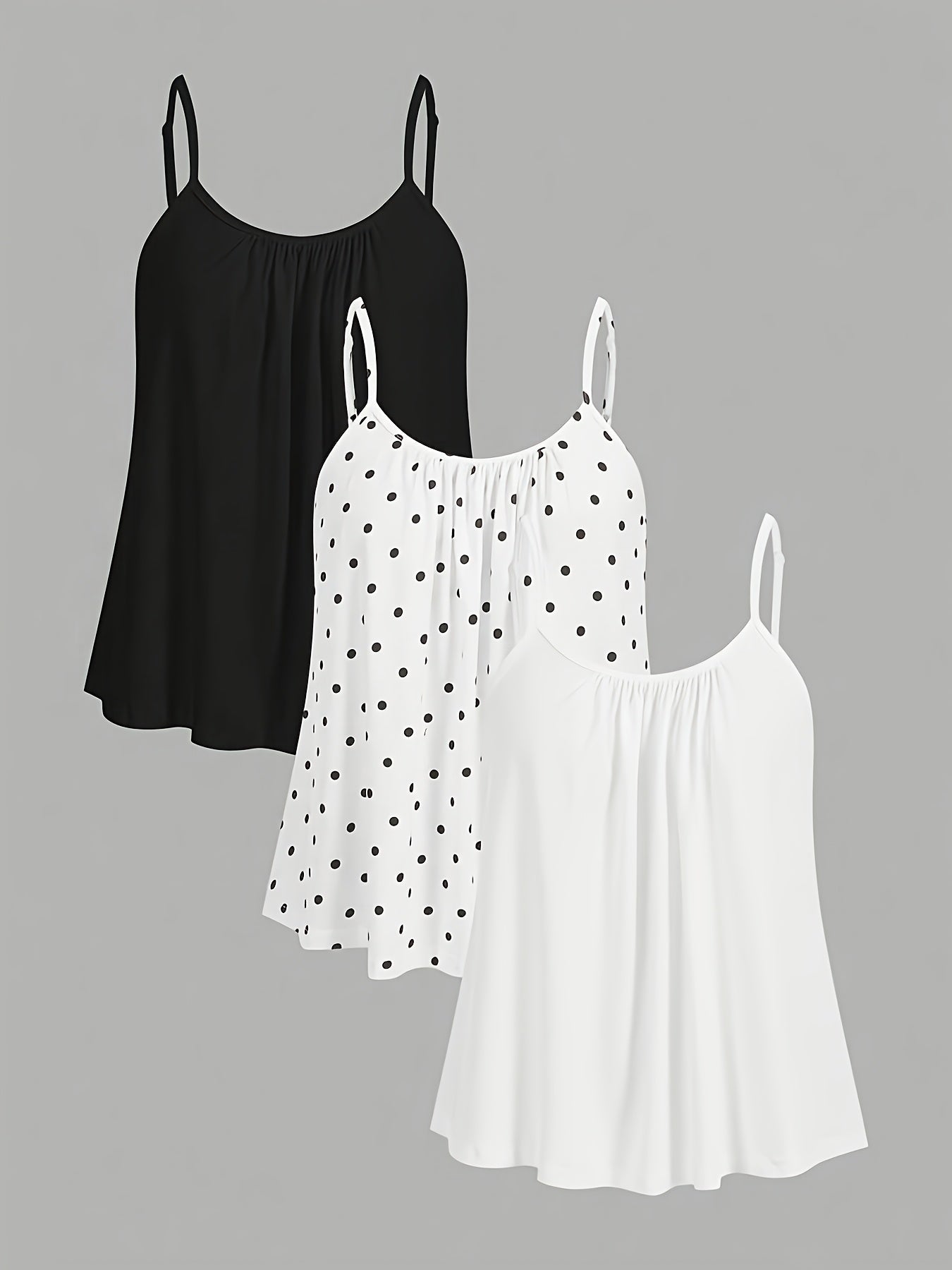 Damen Weite Camisole Tops im Set – Modischer Alltags-Look, Ideal zum Kombinieren