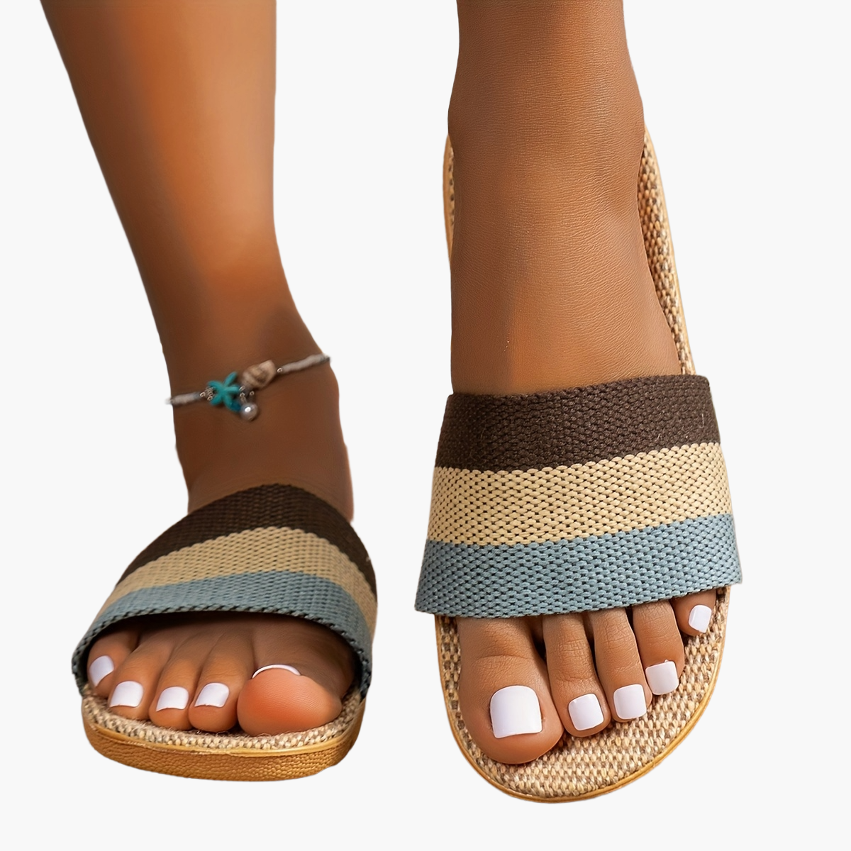 Damen Sommer Pantoletten Komfort Casual Hausschuhe – Modische Slipper für Freizeit und Alltag