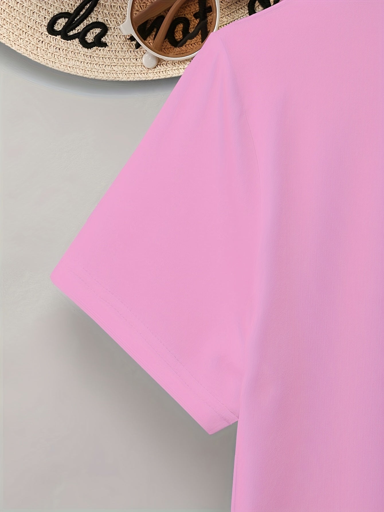 Damen T-Shirt mit Glitzer-Herzmotiv – Lockeres, modisches Freizeitshirt für Alltag & Sommer