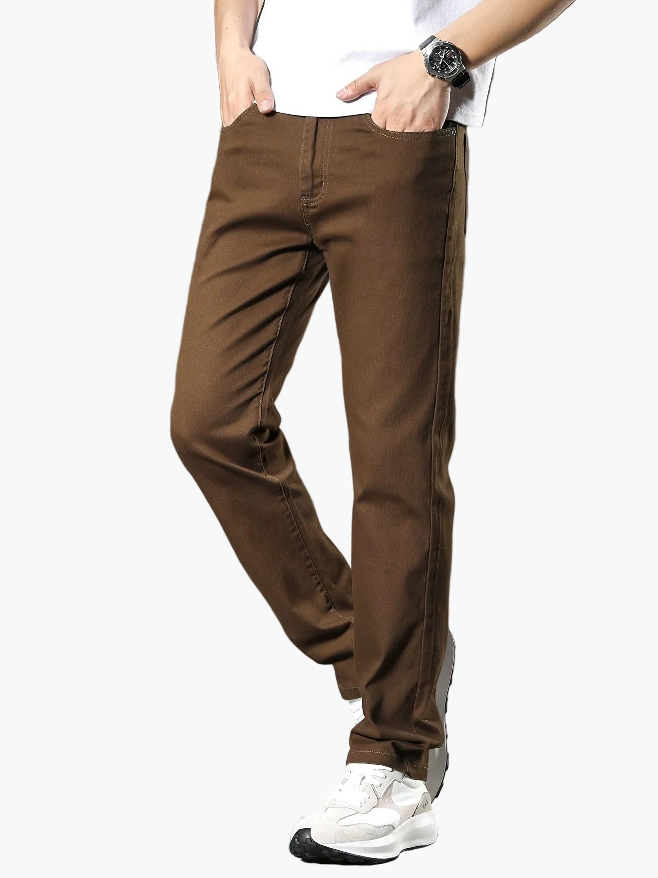 Herren Stretch-Jeans im modernen Workwear-Stil – Alltag & Freizeit