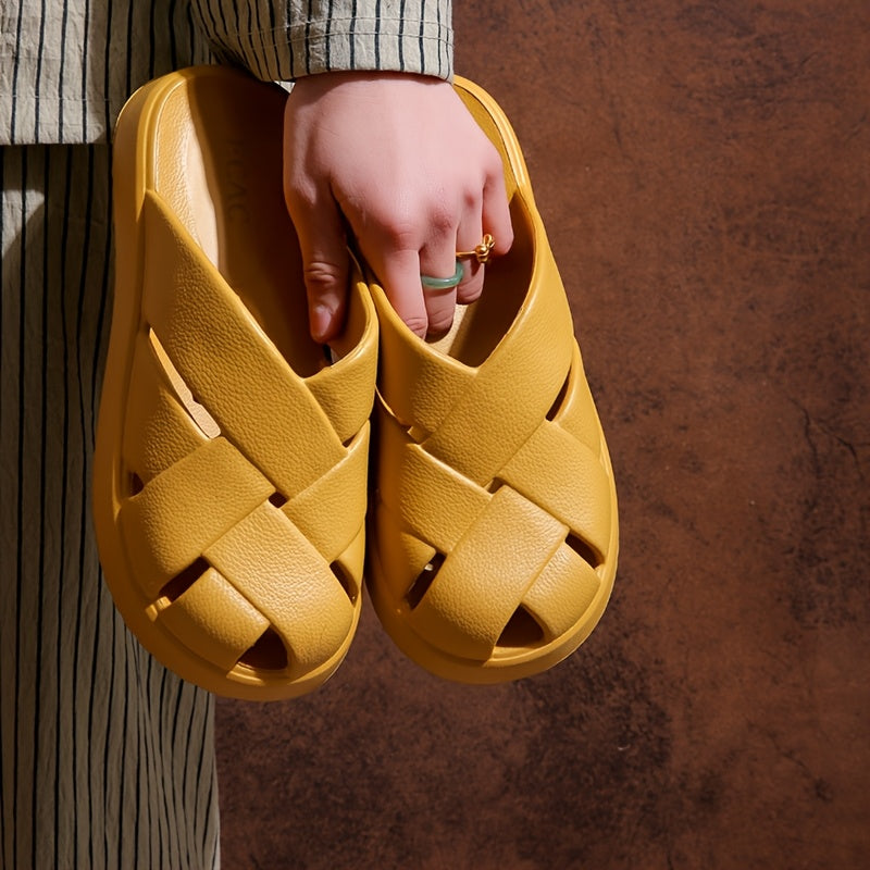 Damen Chunky Plateau-Slides – Modische Freizeit-Sandalen für entspannten Komfort