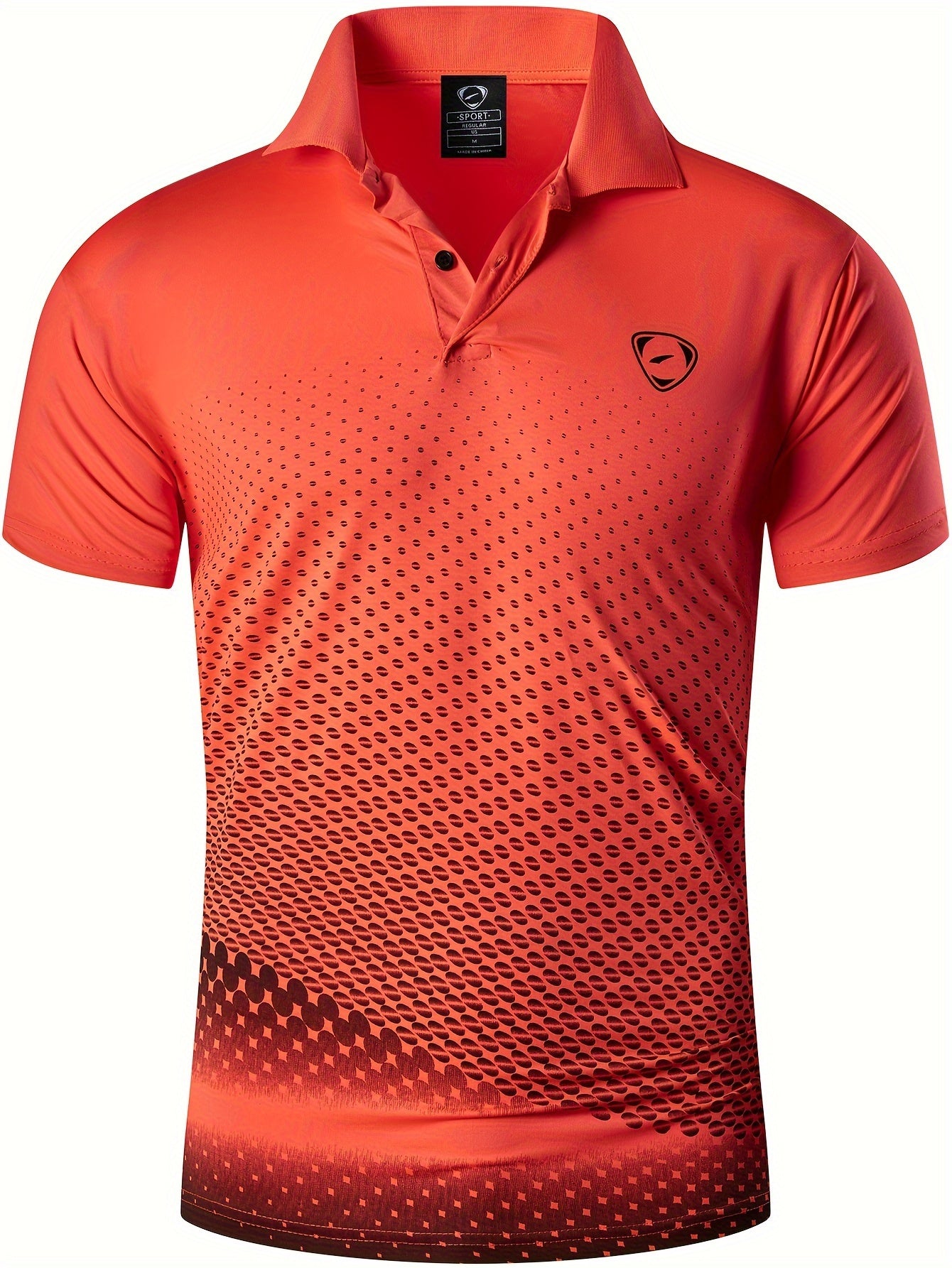 Herren Sport Polohemd mit modernem Grafikdesign – Perfekt für Training, Golf und Freizeit