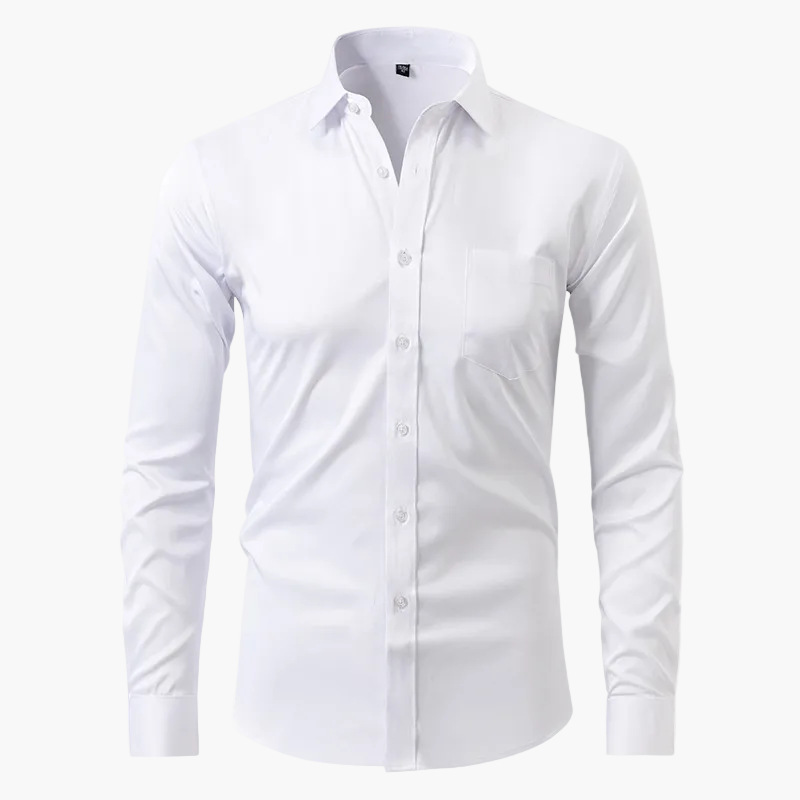 Herren Business-Hemd Slim Fit – Elegantes, Knitterfreies Langarmhemd für Büro & Freizeit