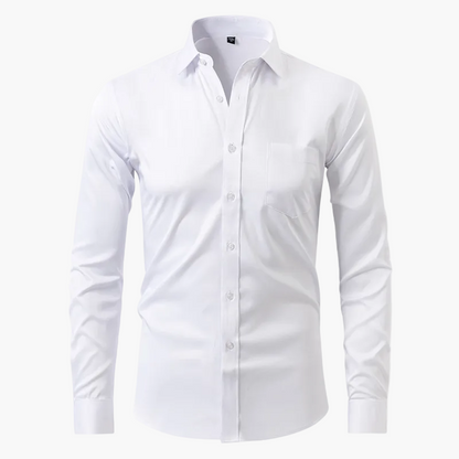 Herren Business-Hemd Slim Fit – Elegantes, Knitterfreies Langarmhemd für Büro & Freizeit