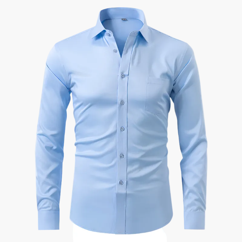 Herren Business-Hemd Slim Fit – Elegantes, Knitterfreies Langarmhemd für Büro & Freizeit