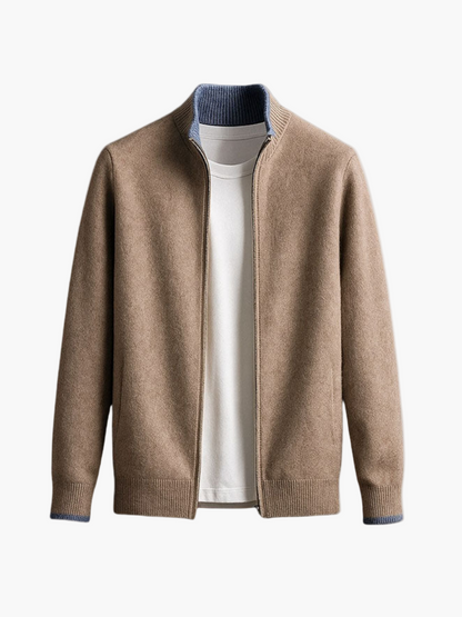 Herren Strickjacke mit Reißverschluss – Moderner Komfort und Eleganz für Business & Freizeit