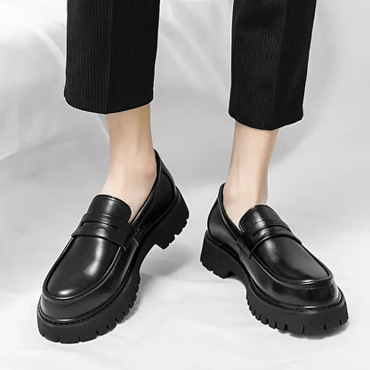 Herren Chunky Loafer – Modischer Business- und Freizeit-Slipper