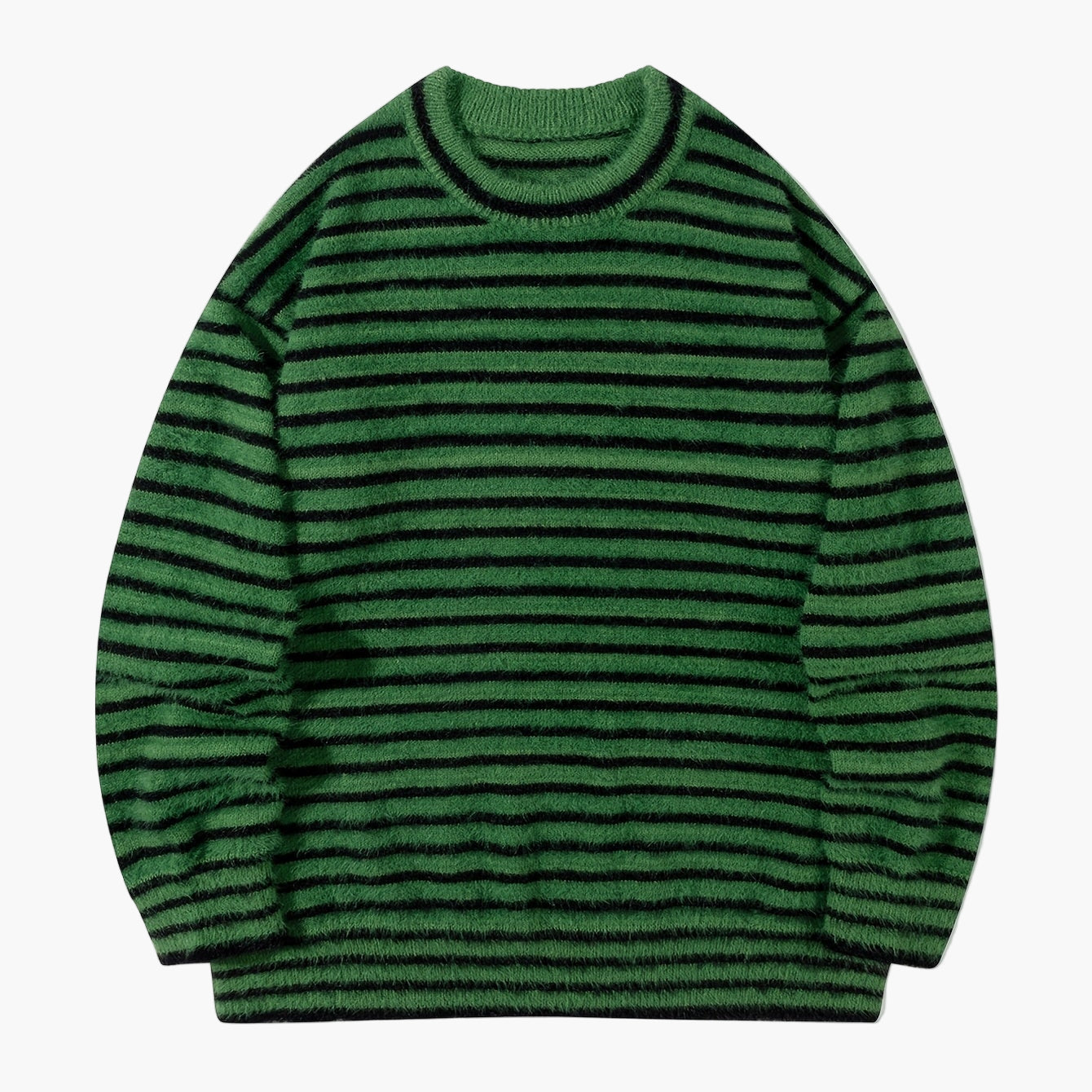Herren Streetwear Strickpullover mit Streifen – Lockerer Stil für Herbst und Winter