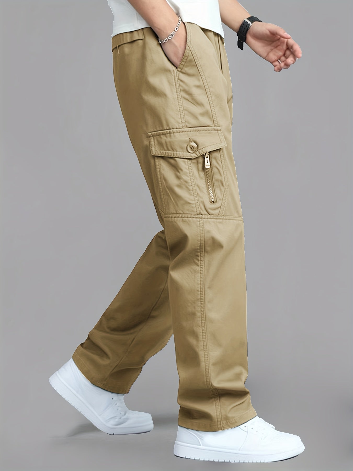 Herren Cargo-Hose Relaxed Fit mit Taschen – Urban Streetwear & Freizeit