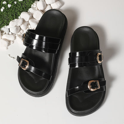 Damen Komfort-Sandalen mit Schnallen – Modische Sommerschuhe für Freizeit & Alltag