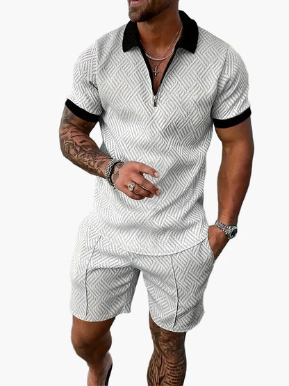 Herren Poloshirt & Shorts Set – Modernes Freizeit-Outfit für Sommer & Urlaub