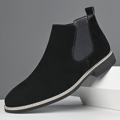 Herren Chelsea Boot Stiefel mit Elastikeinsatz Braun