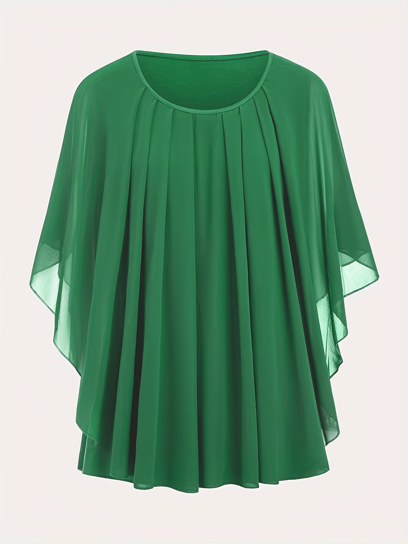 Damen Elegante Oversize Chiffon Bluse für Ausgehen und Büro
