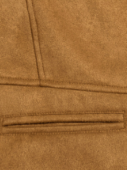 Herren Weste mit V-Ausschnitt & Knöpfen, Dekorative Kette, Taschen, Wildlederoptik