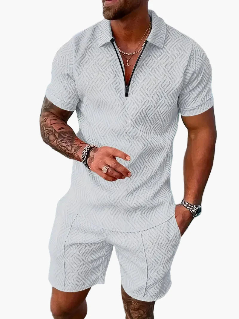 Herren Poloshirt & Shorts Set – Modernes Freizeit-Outfit für Sommer & Urlaub