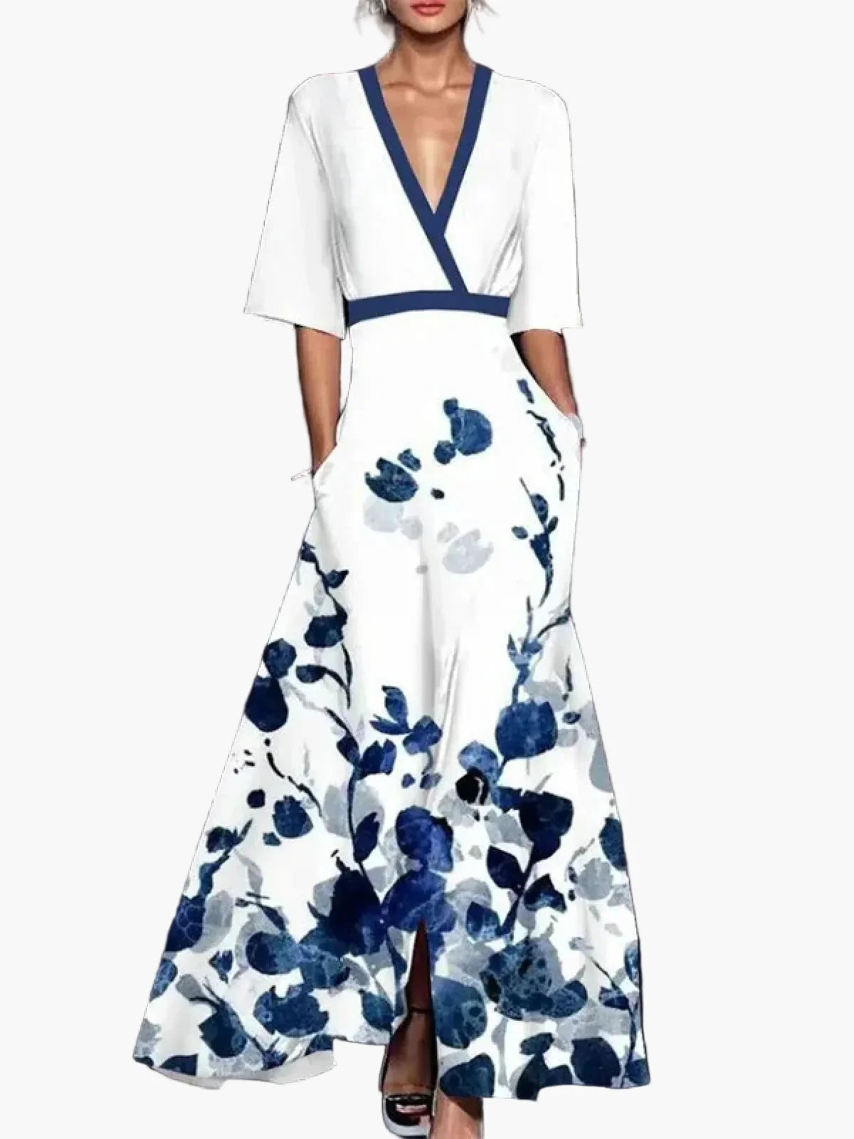 Damen Maxikleid Elegant mit Ärmeln – Modisches Ausgeh- & Eventkleid im modernen Stil