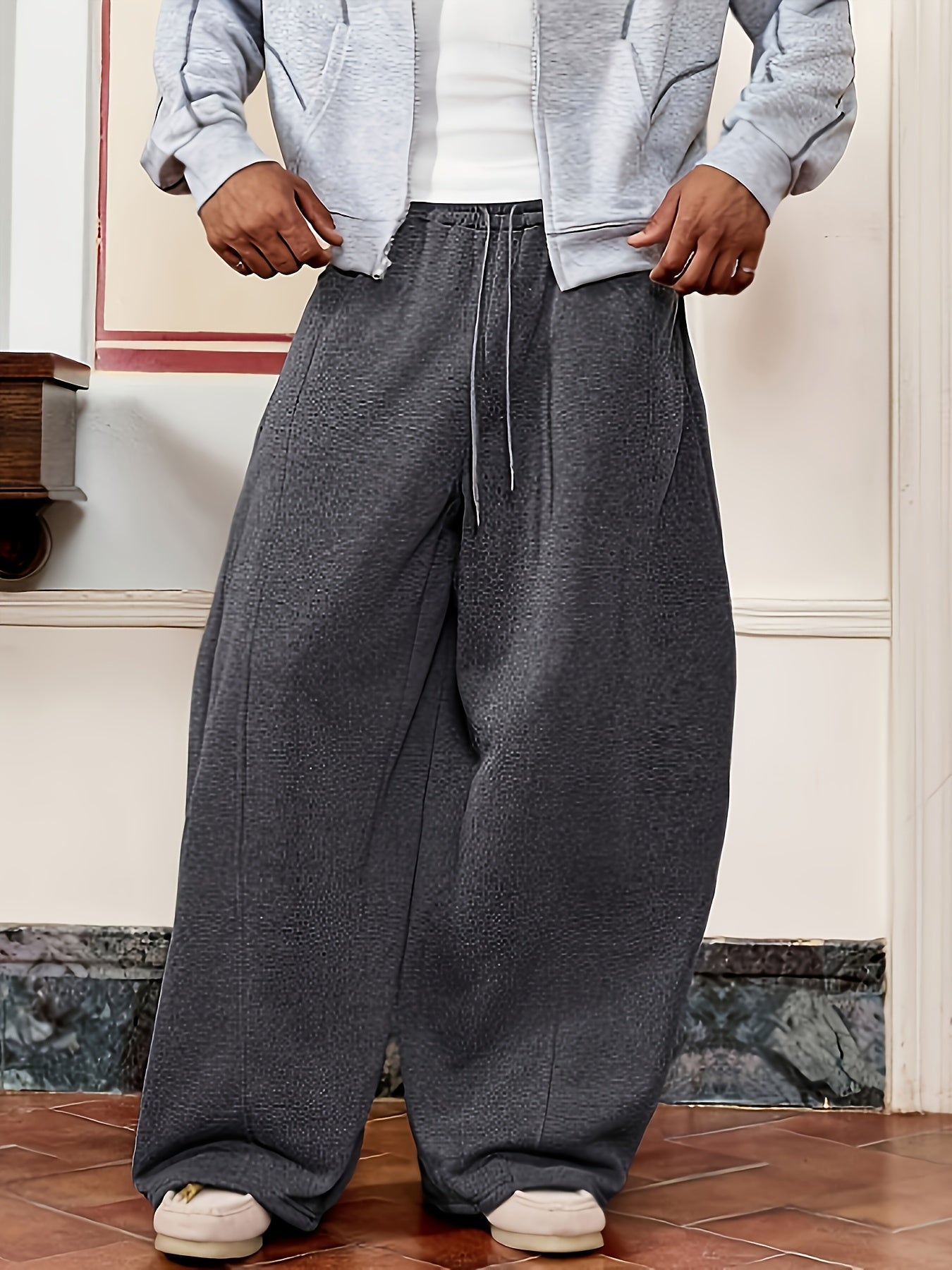 Herren Weite Jogginghose Relaxed Fit Streetstyle